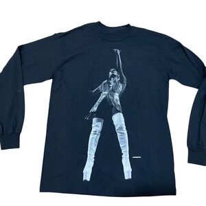 Ariana Grande Sweetener World Tour 2019‎ Long Sleeve T-Shirt Black Size Medium